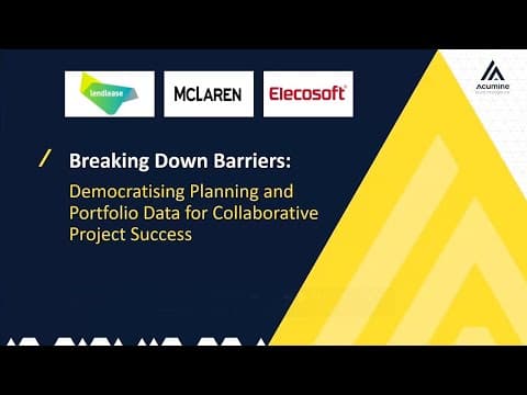 Breaking Down Barriers: Democratising Planning and Portfolio Data for Collaborative Project Success